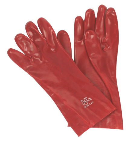 Afbeeldingen van Handschoen PVC rood 45cm