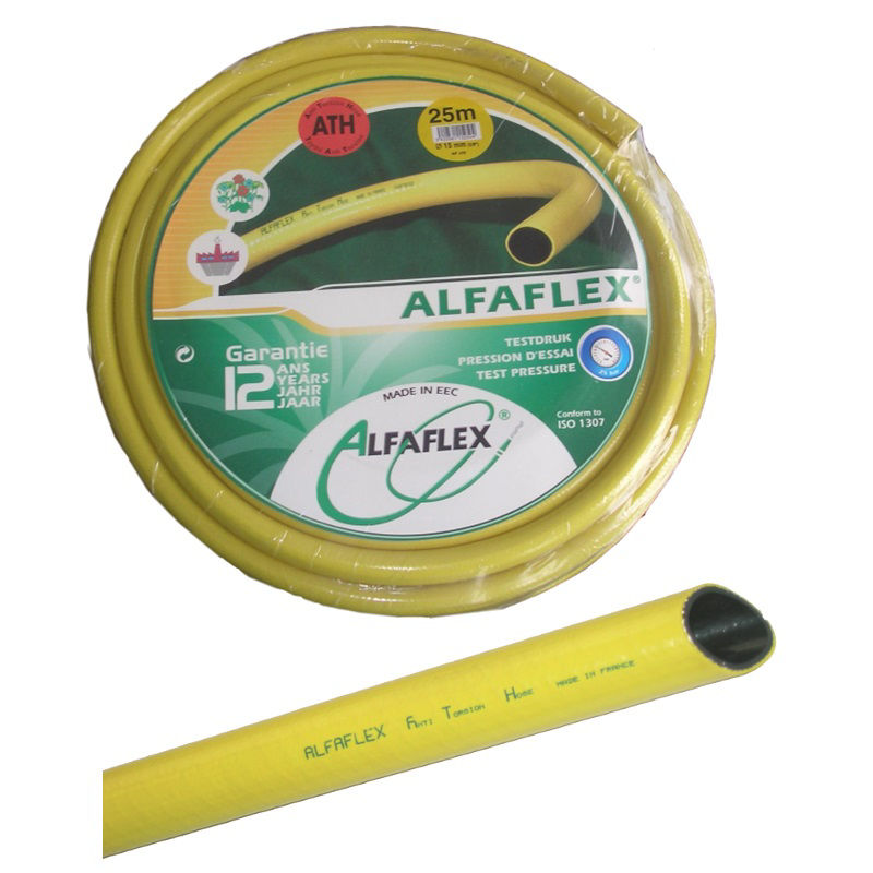 Afbeeldingen van ALFAFLEX slang geel 1/2" (=12,5mm), 25m.