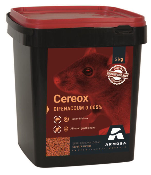Afbeeldingen van CEREOX muizen/rattenvergif 5kg  *-Licentieplicht-*