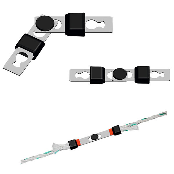Afbeeldingen van AKO Koordverbinder Litzclip RVS 6mm -Safety Link- (6 stuks)