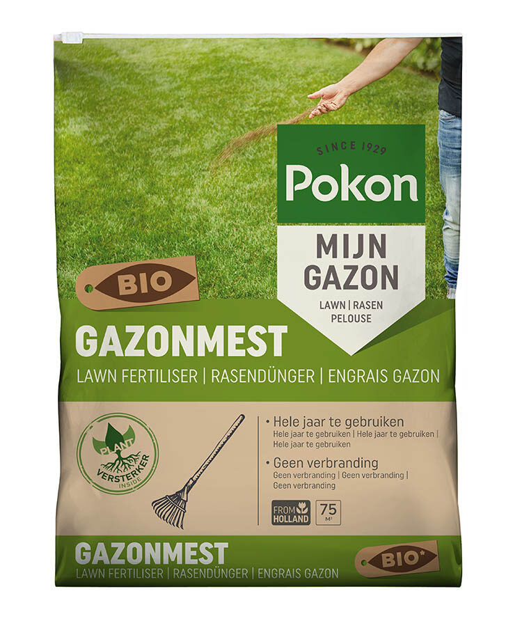 Afbeeldingen van Pokon Bio Gazonmest voor 75m2 = 5kg