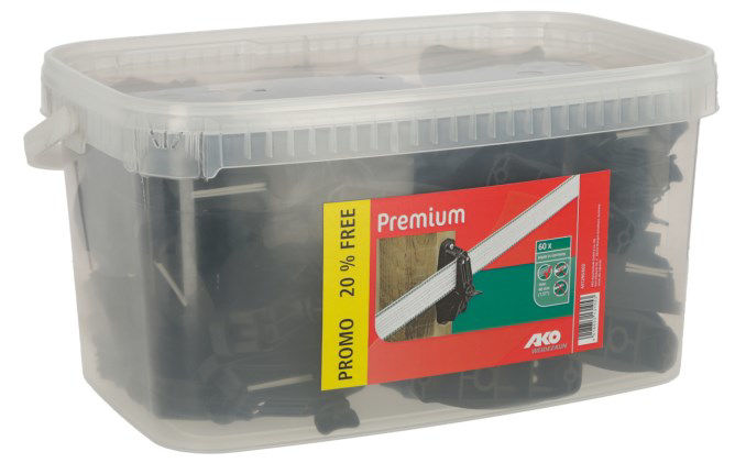 Afbeeldingen van AKO Lintisolator Premium met rubber (emmer 60 st)