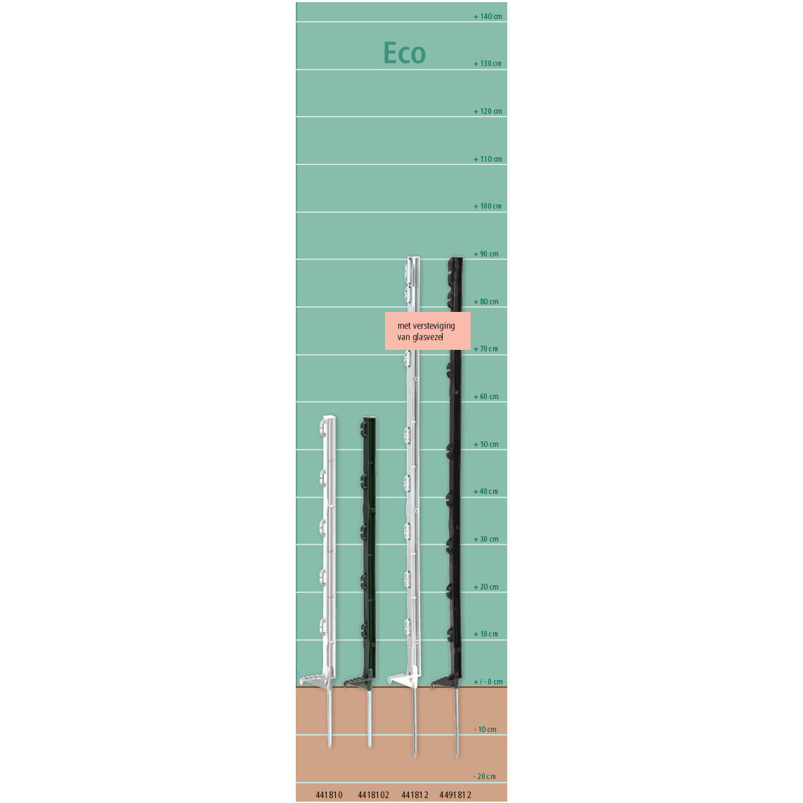 Afbeeldingen van AKO Kunststof paal Eco