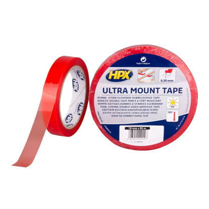 Afbeeldingen van Dubbelzijdig tape Ultra Mount TRANSPARANT 19mm