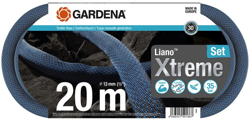 Afbeeldingen van Textielslang Liano™ Xtreme 20 m Set Gardena