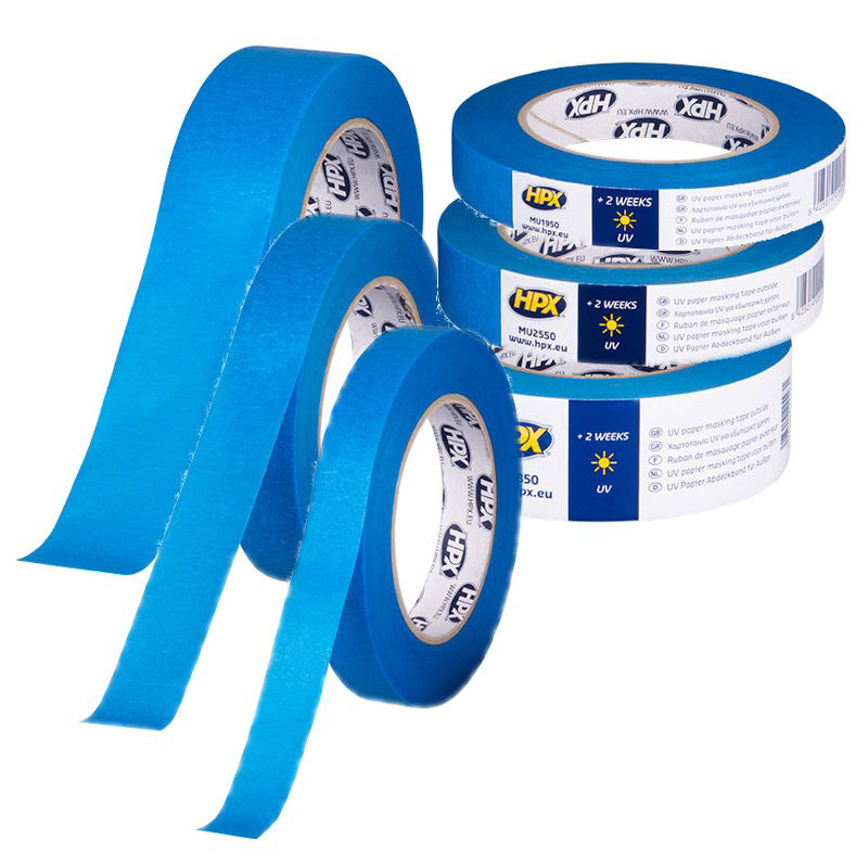 Afbeeldingen van Afplakband Masking tape UV BLAUW