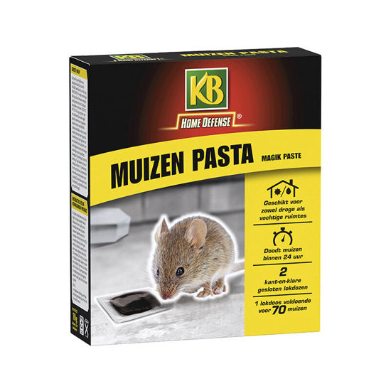 Picture of KB Muizen Pasta Alfachloralose Kant-en-Klare Lokdoos 2st 'Ma