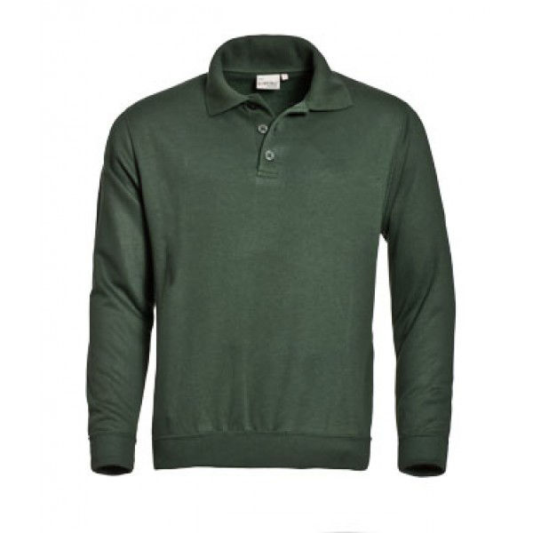 Afbeeldingen van Sweater, polokraag, groen
