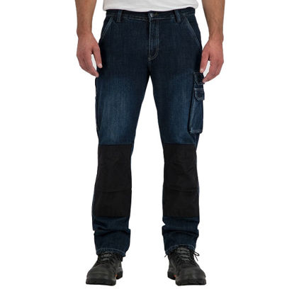 Afbeeldingen van Bison D30 - Original Worker fit, dark blue ringspun denim