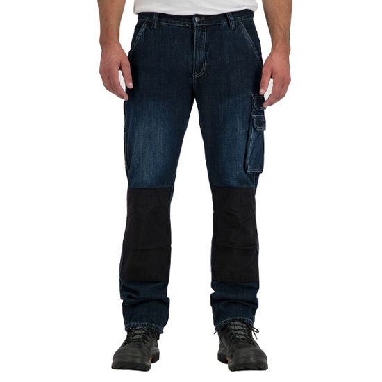 Afbeeldingen van Bison D30 - Original Worker fit, dark blue ringspun denim