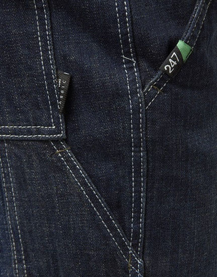 Afbeeldingen van Bison D30 - Original Worker fit, dark blue ringspun denim