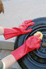 Afbeeldingen van Handschoen PVC rood 35cm.