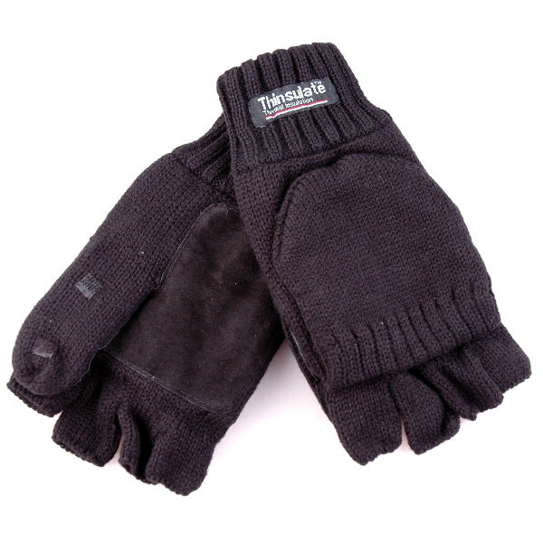 Afbeeldingen van Handschoen mof/flap Antra/Zwart, XL