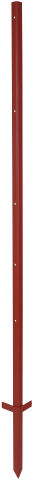 Afbeeldingen van AKO Hoekstaal-paal rood gelakt 3mm, 165cm (10 stuks)