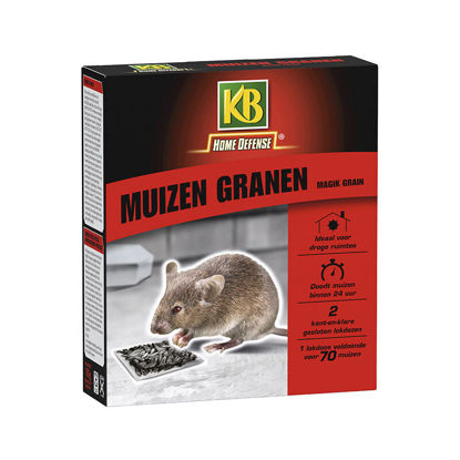 Picture of KB Muizen Granen Alfachloralose Kant-en-Klare Lokdoos 2st 'M