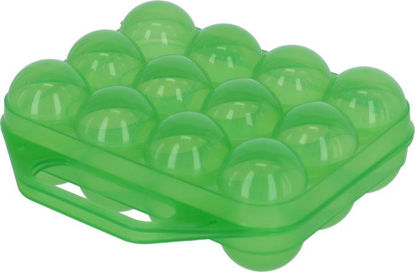 Afbeeldingen van Eierhouder van kunststof v. 12 eieren, groen