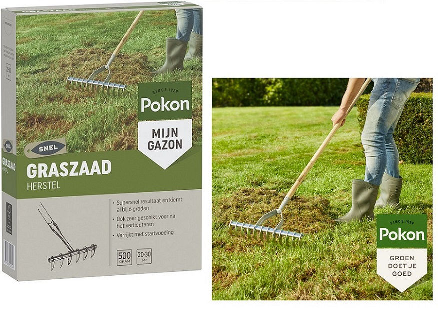 Afbeeldingen van Pokon SOS Graszaad Herstel