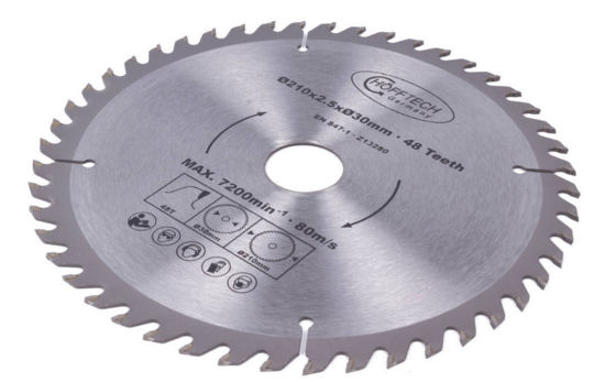 Afbeeldingen van Cirkelzaagblad 210mm, 48tds