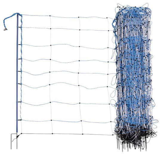 Afbeeldingen van AKO TitanNet Premium XBraid 50mtr blauw/wit 122cm dubb. pen