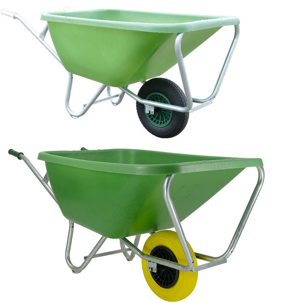 Afbeeldingen van Kruiwagen Fort 200L GROEN, F&S-200/1
