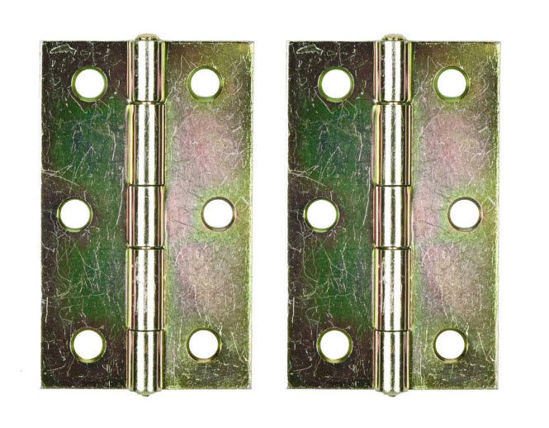 Afbeeldingen van Scharnieren 75 x 46 mm (2stuks +schroeven)