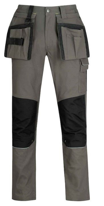 Afbeeldingen van Storvik TIM Stretch-werkbroek +kniezakken,Olive, XXL