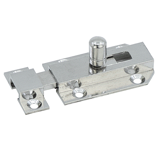 Afbeeldingen van Profielschuif vlak 25x40mm nikkel