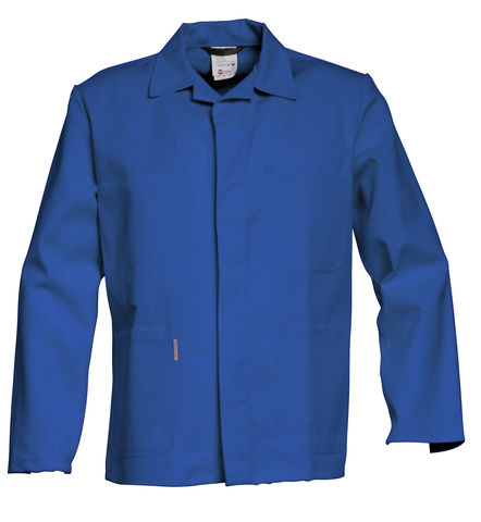 Afbeeldingen van Havep Werkjas 3045 korenblauw poly/ katoen, 56