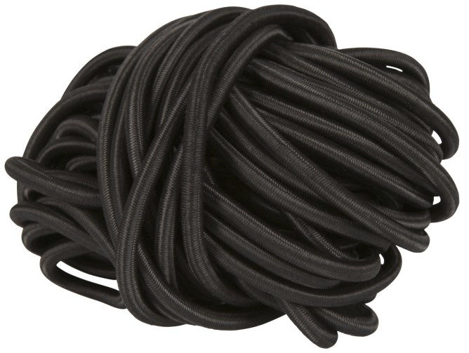 Afbeeldingen van Elastiek 20m. /  7mm zwart