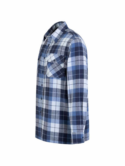 Picture of Flaneloverhemd Dawson ruit blauw/wit des.41