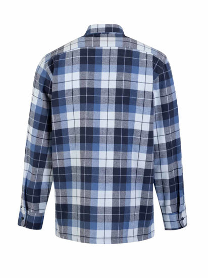 Picture of Flaneloverhemd Dawson ruit blauw/wit des.41