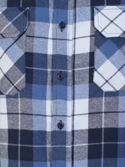 Picture of Flaneloverhemd Dawson ruit blauw/wit des.41