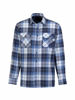 Picture of Flaneloverhemd Dawson ruit blauw/wit des.41