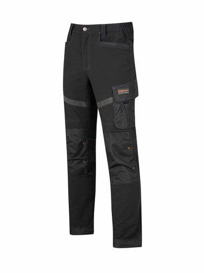 Afbeeldingen van Stef werkbroek 4-way Stretch, Zwart, M