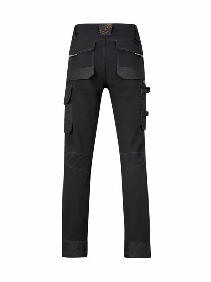 Afbeeldingen van Stef werkbroek 4-way Stretch, Zwart, M