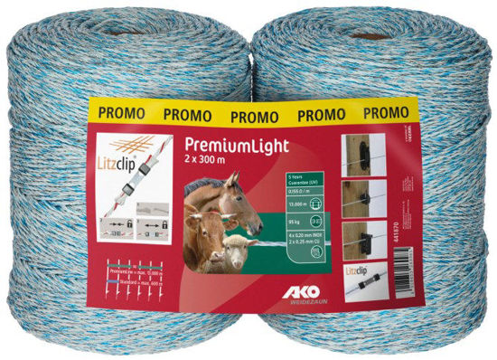 Afbeeldingen van AKO Afrasteringsldraad dubbele verpakking Premium Light