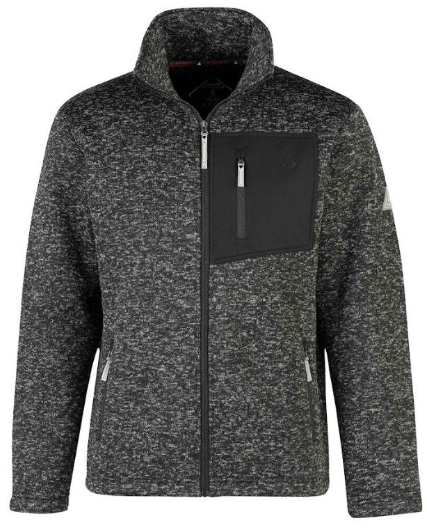 Afbeeldingen van Gebreid Vest Ruben - Teddy Gevoerd - zwart, mt 4XL
