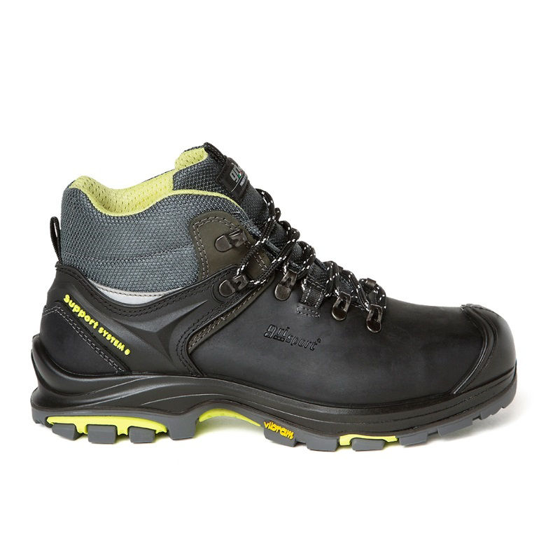 Afbeeldingen van Werkschoen Grisport STS Tundra hoog zwart/lime S3, 40