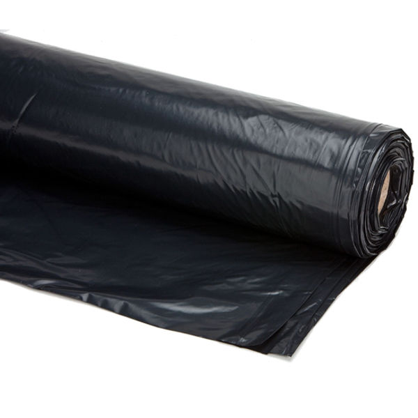 Afbeeldingen van Plastic Bouwfolie ZWART 010, 50x6m