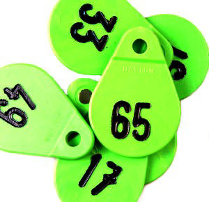 Afbeeldingen van Halsplaatje groen no.59