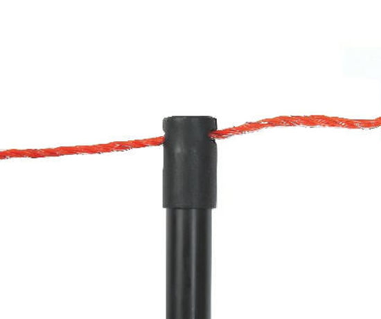 Afbeeldingen van AKO Paaltje zwart 90cm v. schapennet enkele pen.