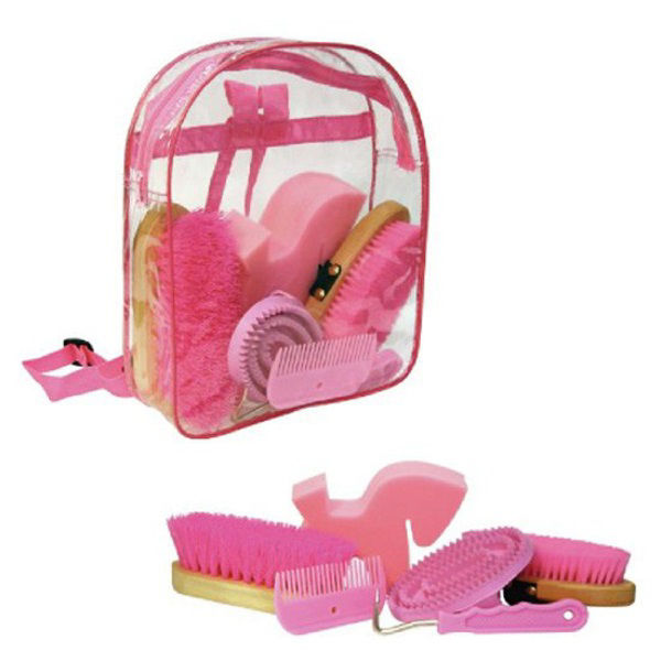 Afbeeldingen van Poetsrugzak met inhoud, Roze