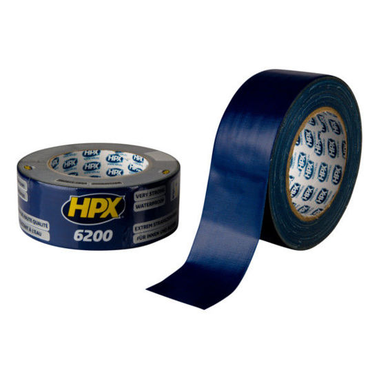 Afbeeldingen van DUCT tape / reparatietape DONKERBLAUW 48mm x 25m