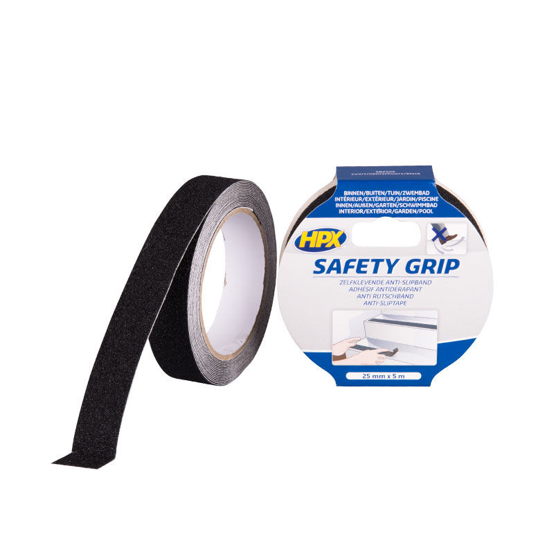 Afbeeldingen van Anti-slip tape, zwart 25mm x 5m