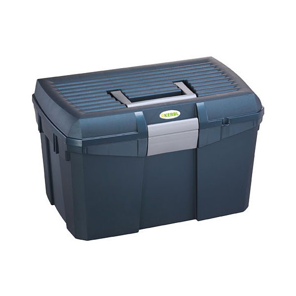 Afbeeldingen van Poetskist Siena + inzetbakje, donkerblauw