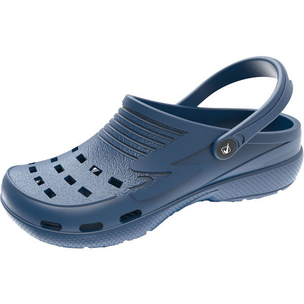 Afbeeldingen van EVA clog, met hakbandje blauw mt. 38