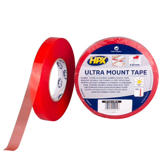 Afbeeldingen van Dubbelzijdig tape Ultra Mount TRANSPARANT 19mm x 50m.