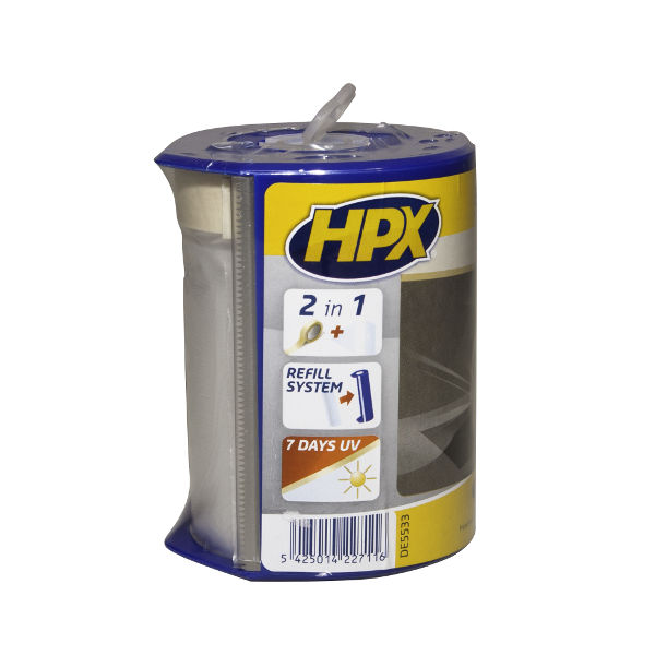 Afbeeldingen van Afdekfolie + afplakband Easy mask film+ DISPENCER 55cmx33m