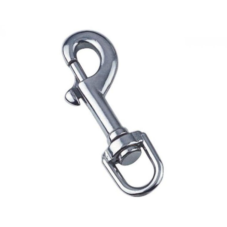 Afbeeldingen van Musketon -RVS- 3/4" (wervel 19mm) (per stuk gelabeld)