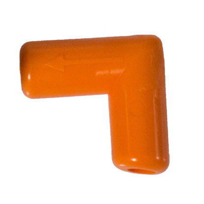 Afbeeldingen van Kalverventiel, elleboog oranje voor Big Softy (10 stuks)